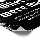 Gothic Halloween Bruidsdouche Waar waren ze Poster (Hoek)