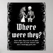 Gothic Halloween Bruidsdouche Waar waren ze Poster (Voorkant)