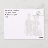 Gothic Halloween Bruiloft Bedankt Briefkaart (Achterkant)