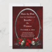 Gothic halloween bruiloft met uitzondering van de  aankondiging (Voorkant)