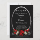 Gothic halloween bruiloft met uitzondering van de  aankondiging (Voorkant)