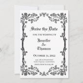 Gothic halloween bruiloft met uitzondering van de  aankondiging (Voorkant)