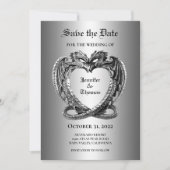 Gothic halloween bruiloft met uitzondering van de  aankondiging (Voorkant)