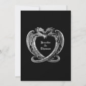 Gothic halloween bruiloft met uitzondering van de  aankondiging (Achterkant)