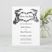 Gothic halloween bruiloft met uitzondering van de  aankondiging (Staand voorkant)