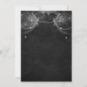 Gothic halloween bruiloft met uitzondering van de  aankondiging (Achterkant)