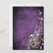 Gothic halloween bruiloft met uitzondering van de  aankondiging (Achterkant)