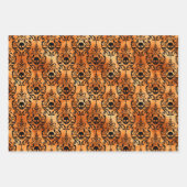 Gothic Halloween Copper and Black Set van 3 Inpakpapier Vel (Voorkant 2)