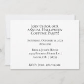  Gothic Halloween Costume Party Kaart (Achterkant)