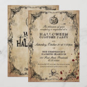  Gothic Halloween Costume Party Uitnodiging (Voorkant / Achterkant)
