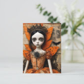 Gothic Halloween Doll Briefkaart (Staand voorkant)