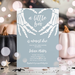 Gothic Halloween een a Little Due Boo Baby shower Kaart