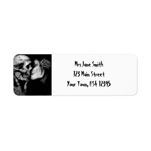 Gothic Halloween Etiket (Voorkant)