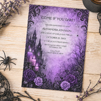 Gothic Halloween-feest uitnodiging