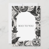 Gothic Halloween Invite Save The Date (Achterkant)