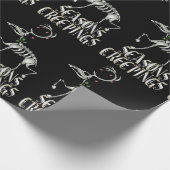 Gothic Halloween Kerstmis Creepings Cadeaupapier (Hoek)