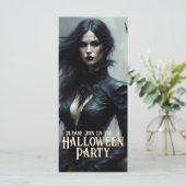 Gothic Halloween Night of Mystery Invitation (Staand voorkant)