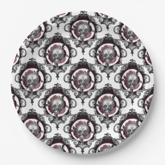  Gothic Halloween Papieren Bordje (Voorkant)