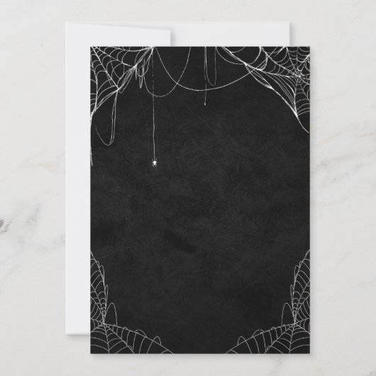 Gothic Halloween Party Invitation with Spiders (Dos)