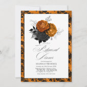 Gothic Halloween repetitie diner Kaart (Voorkant)