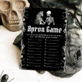 Gothic Halloween Skelet Bruidsfeest Schortspel Kaart