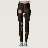 Gothic Halloween Skulls Cemetery Leggings (Voorkant)