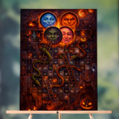 Gothic Halloween snakes and ladders mystical wall  (Neutre)