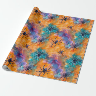 Gothic Halloween Spinnen Spooky Seizoen Cadeaupapier