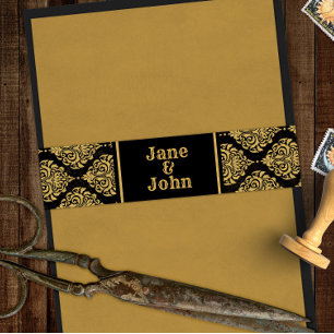 Gothic Halloween Spirit Wedding or Shower Uitnodigingen Wikkel