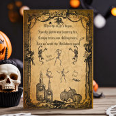 Gothic Halloween Spooky Custom Invitation Kaart
