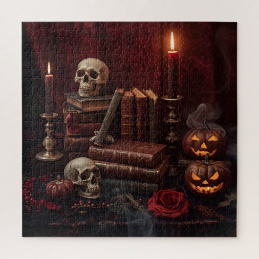 Gothic Halloween Still-Life Puzzle (Vertical)