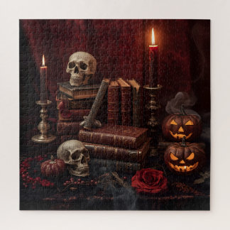 Gothic Halloween Still-Life Puzzle Legpuzzel