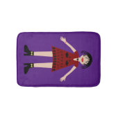 Gothic Halloween Vampire Lady Badmat (Voorkant)