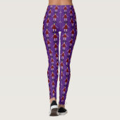 Gothic Halloween Vampire Lady Patterned Leggings (Achterkant)