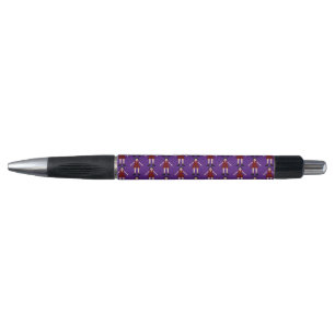 Gothic Halloween Vampire Lady Patterned Pen