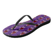 Gothic Halloween Vampire Lady Patterned Teenslippers (Schuin)
