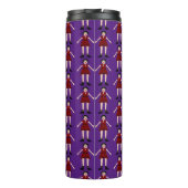 Gothic Halloween Vampire Lady Patterned Thermosbeker (Achterkant)