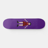Gothic Halloween Vampire Lady Skateboard (Horizontaal)