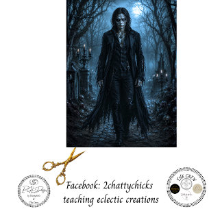 Gothic Halloween Wandelaar Decoupage Kunst Tissuepapier