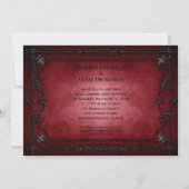 Gothic Halloween wedding invitation (Dos)