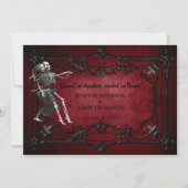 Gothic Halloween wedding invitation (Devant)