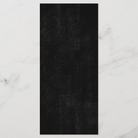 Gothic Halloween Wedding Menu (Achterkant)