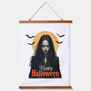 Gothic Halloween Witch Hangend Wandkleed