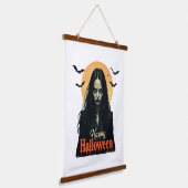 Gothic Halloween Witch Hangend Wandkleed (Gebogen)