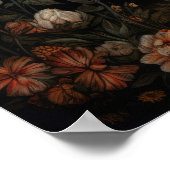 Gothic Hare And Moon Art Print Poster (Coin)