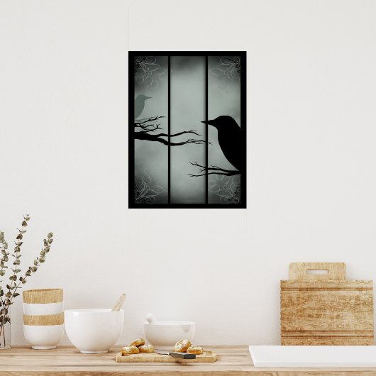 Gothic Haunted Forest Poster (Keuken)