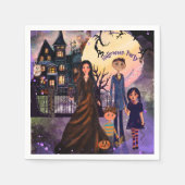 Gothic Haunted House Halloween Party servetten (Voorkant)