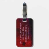 Gothic Heart Bagagelabel (Achterkant verticaal)