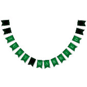 Gothic Heart-Bunting Banner Groen & Zwart 1 (Alle)