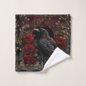 Gothic Heart Dark Beauty Romance Bad Handdoek (Wasdoekje)